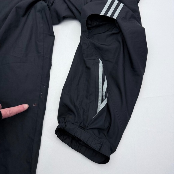 Vintage Y2K Adidas Windbreaker Track Pants Mens 2XL Ankle Zip Baggy Wide Leg - Picture 11 of 11